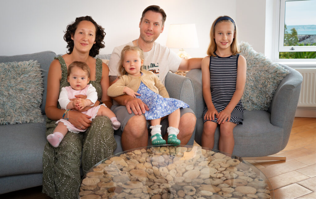 Matt and Steph Wells & Girls, Shanklin Villa Apartments, Isle of Wight